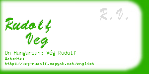 rudolf veg business card